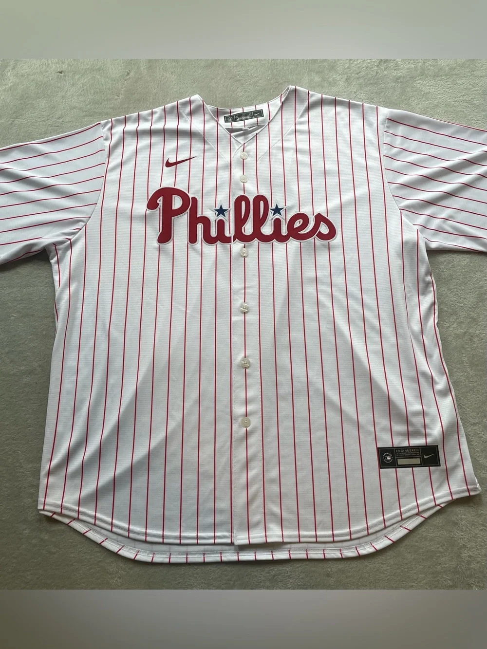 Nike Philadelphia Phillies Bryce Harper Home White Jersey Mens XXL New